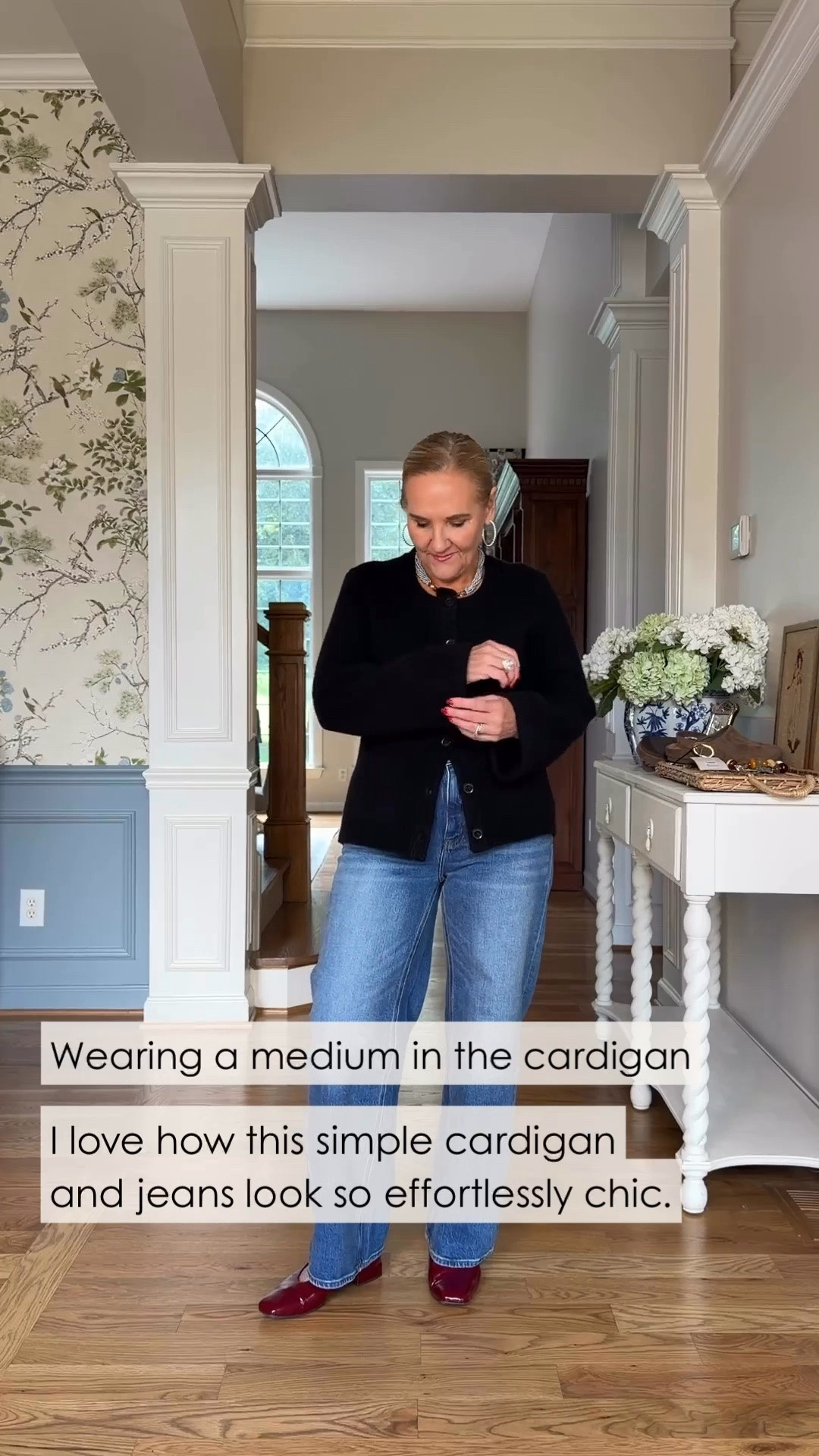 Okay, this cardigan is one of those pieces that just makes jeans feel a little more pulled together. I’m wearing a medium and like the roomier fit with these wide-leg jeans.

#LTKgrwm #LTKootd #LTKdayinmylife