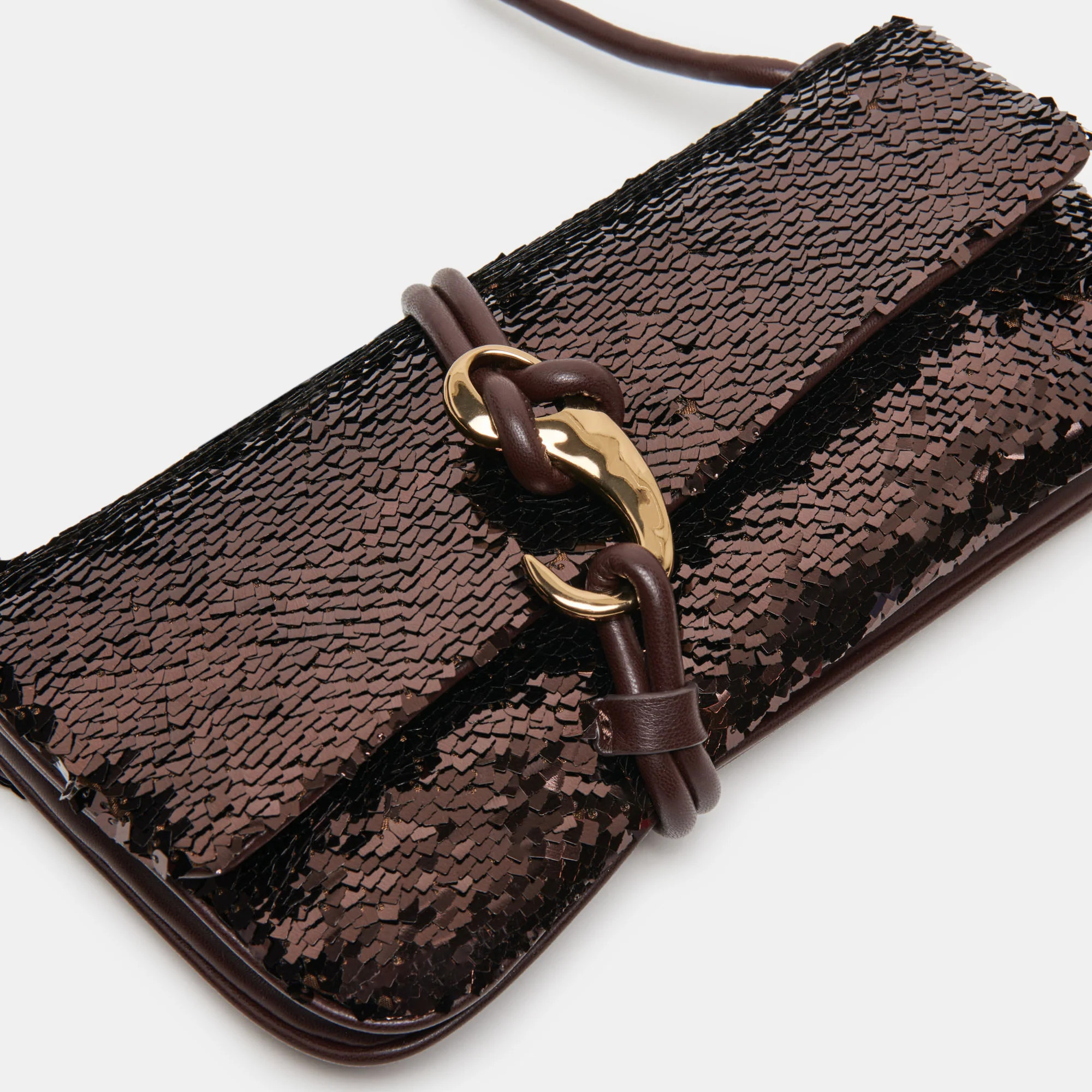 Alice Shoulder Bag Brown Sequin Stella | DolceVita.com