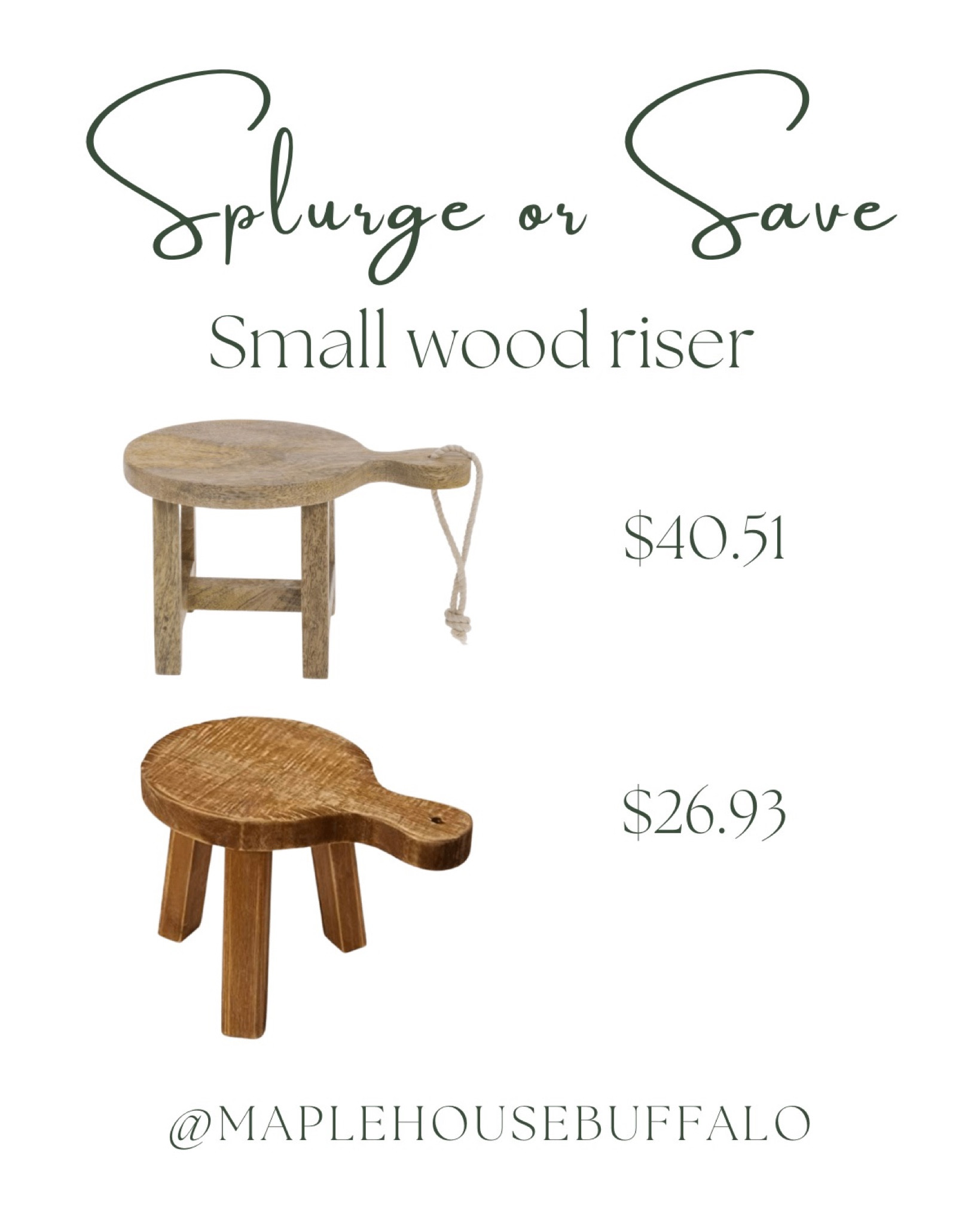 Small wood riser - perfect for the kitchen counter, or next to the kitchen or bathroom sink.

#LTKunder50 #LTKsalealert #LTKhome