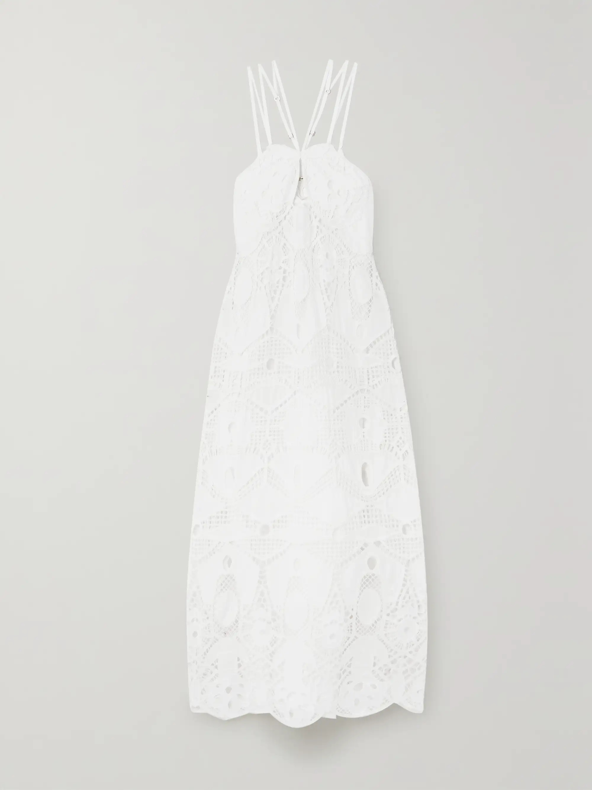 CULT GAIA Everly cutout crocheted cotton midi dress | NET-A-PORTER | NET-A-PORTER (US)