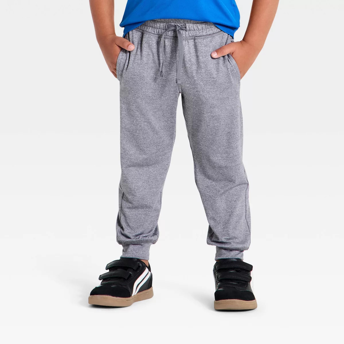 Toddler Boys' Soft Stretch Jogger Pants - All In Motion™ Heathered Gray 3T | Target