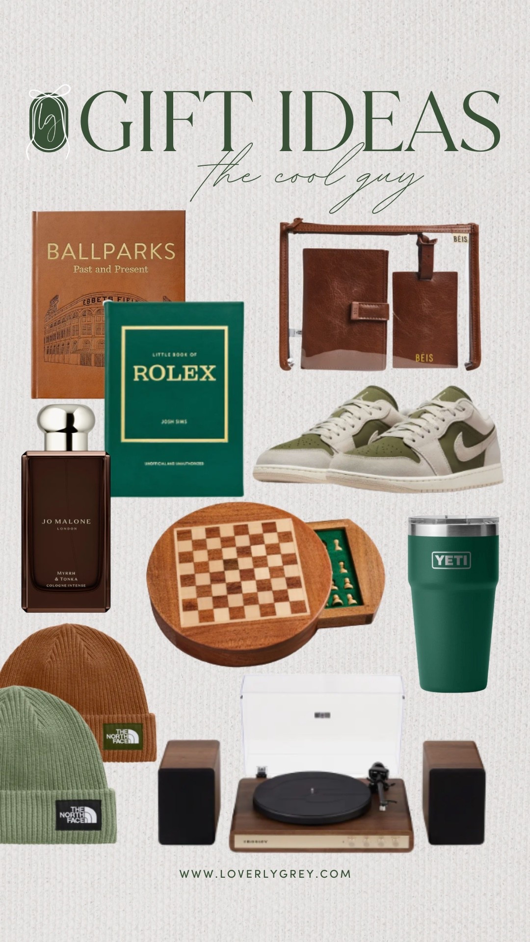 Gift ideas for the cool guy in your life! These are both stylish items to upgrade his home decor and closet! I am loving the coffee table books, Nike sneakers, and north face beanies! 

#LTKGiftGuide #LTKSeasonal #LTKHoliday