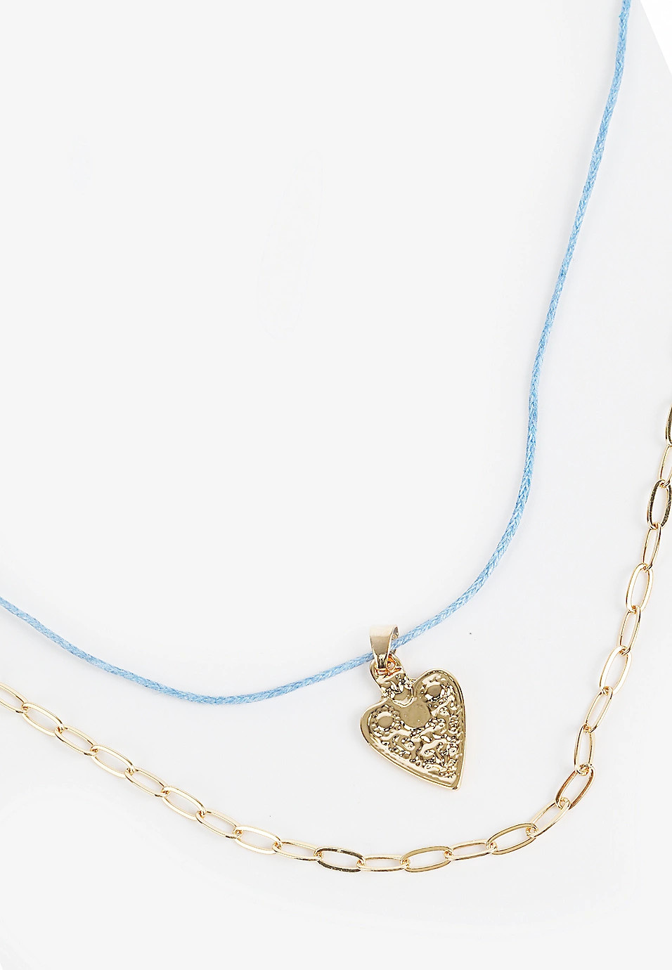 Gold Heart Charm Layered Necklace | Maurices