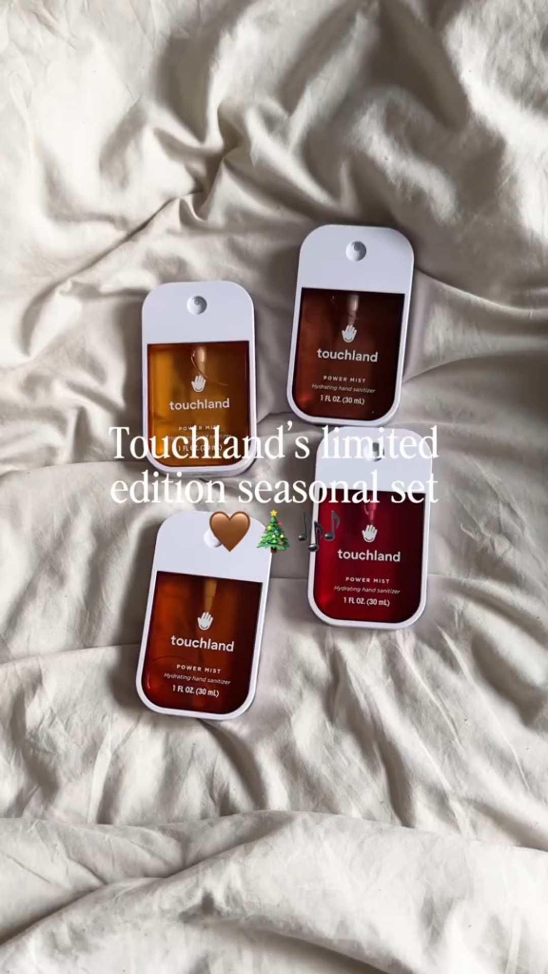 Touchland sanitizer festive set - hydrating hand sanitizers - aesthetic hand sanitizers

#LTKSeasonal #LTKCyberWeek #LTKGiftGuide
