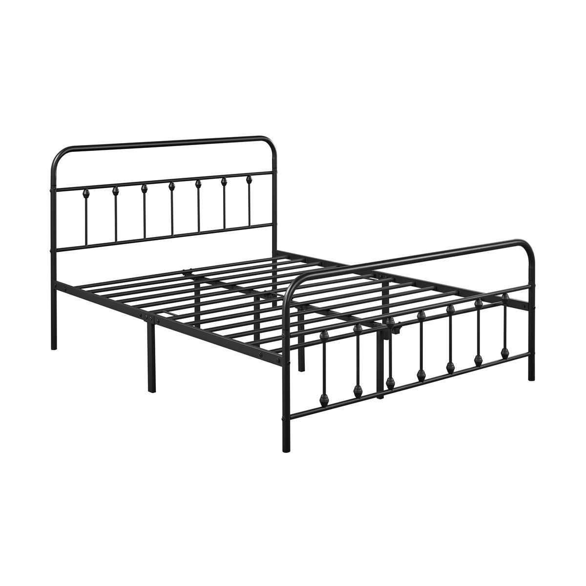 Yaheetech Iron Platform Bed Frame with High Headboard and Footboard | Target