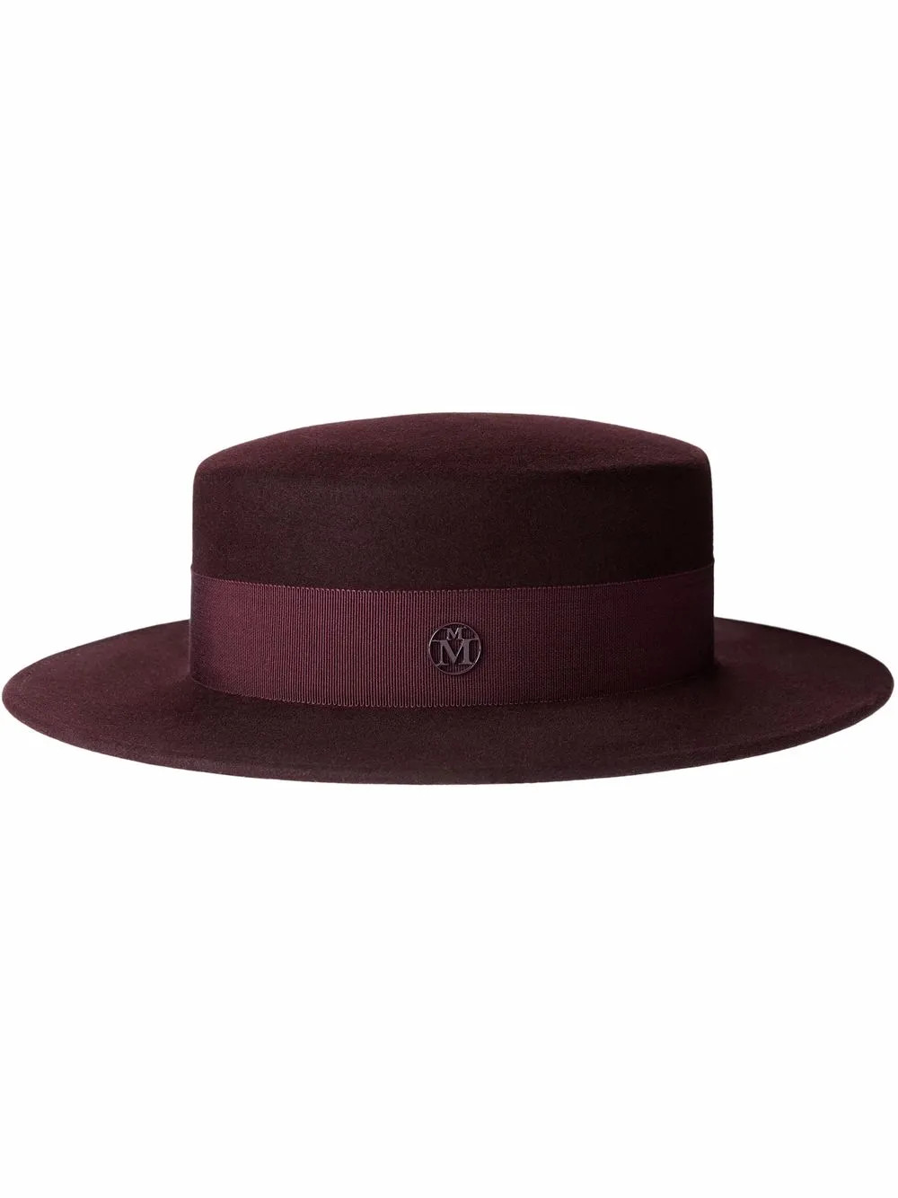 Maison Michel Kiki Felt Canotier Hat | Red | FARFETCH BE | Farfetch Global