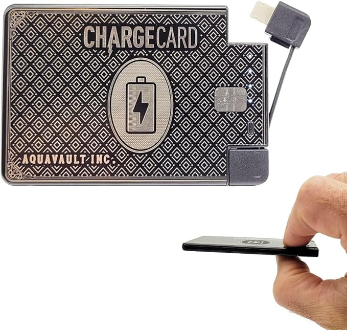 Amazon.com: ChargeCard. Ultra-Thin Credit Card Sized Portable Charger & Battery Bank. (2300mAh/ 1... | Amazon (US)