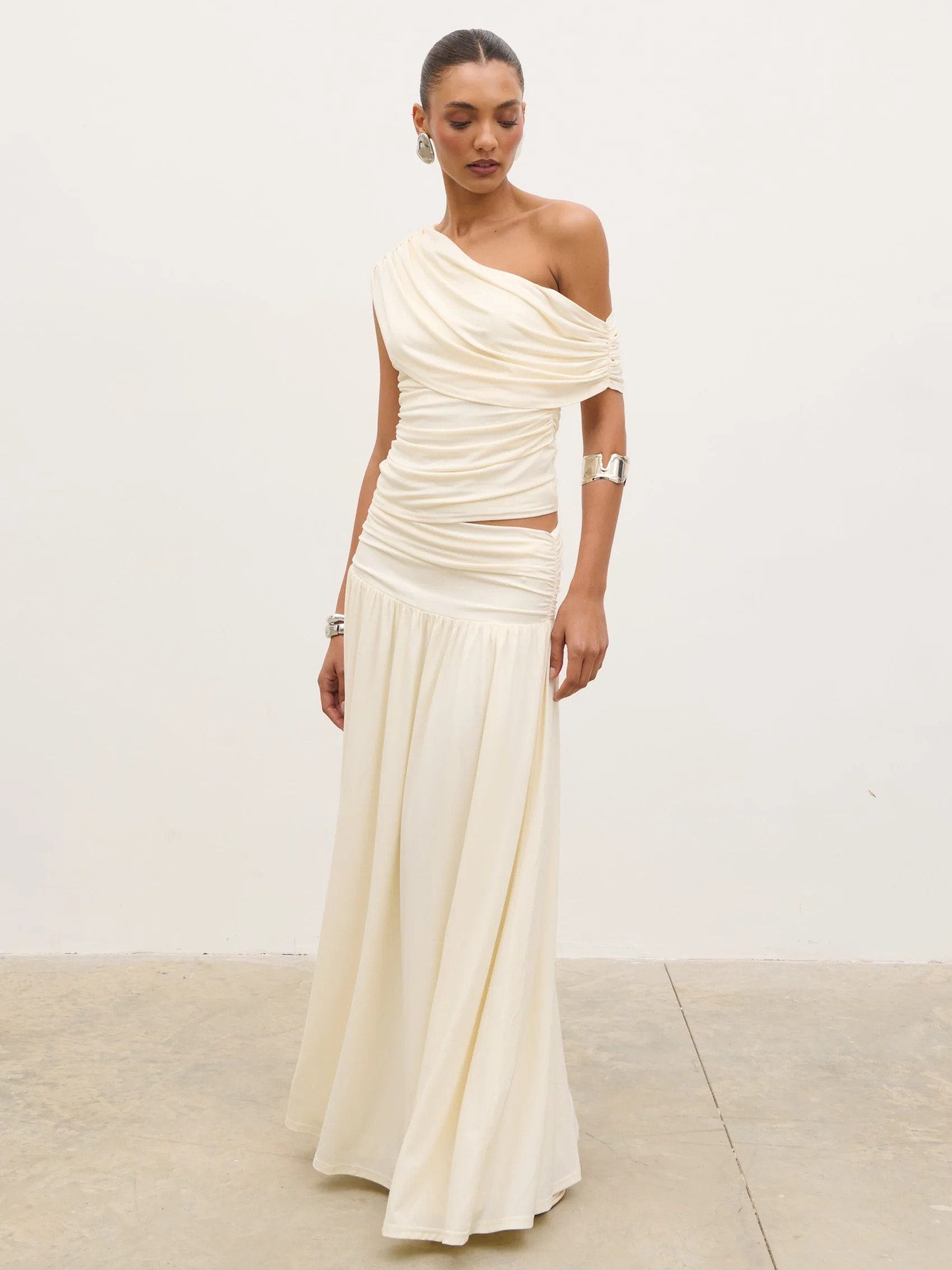Lydia Ruched Jersey Skirt | Pretty Lavish (UK)