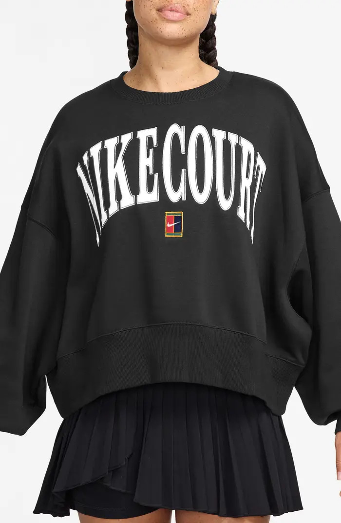 Nike Phoenix Fleece Oversize Crewneck Tennis Sweatshirt | Nordstrom | Nordstrom