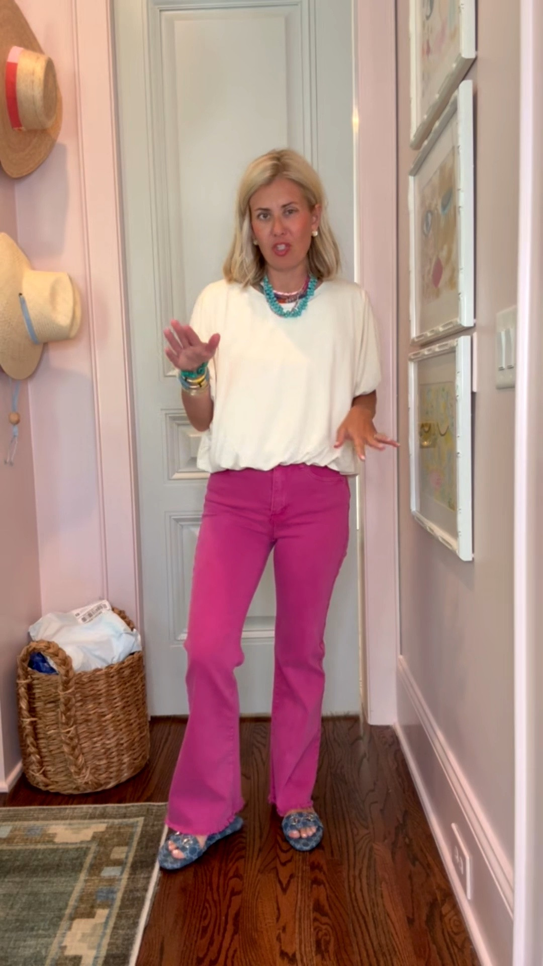 Obsessed with this outfit! The Willow Tree is winning yall. I’m in small top & pants and 38.5 sandals (1/2 size up). 
*Code - Catherine20 at Allie + Bess

#LTKdayinmylife #LTKootd #LTKmomlife