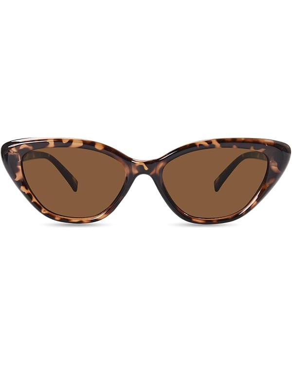 OPTOFENDY Cat Eye Sunglasses for Women, Vintage Retro Narrow Cateye Frame Trendy Sun Glasses, OP6... | Amazon (US)