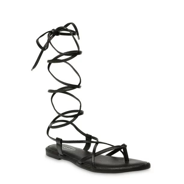 Scoop Women's Zoey Lace Up Thong Sandals | Walmart (US)