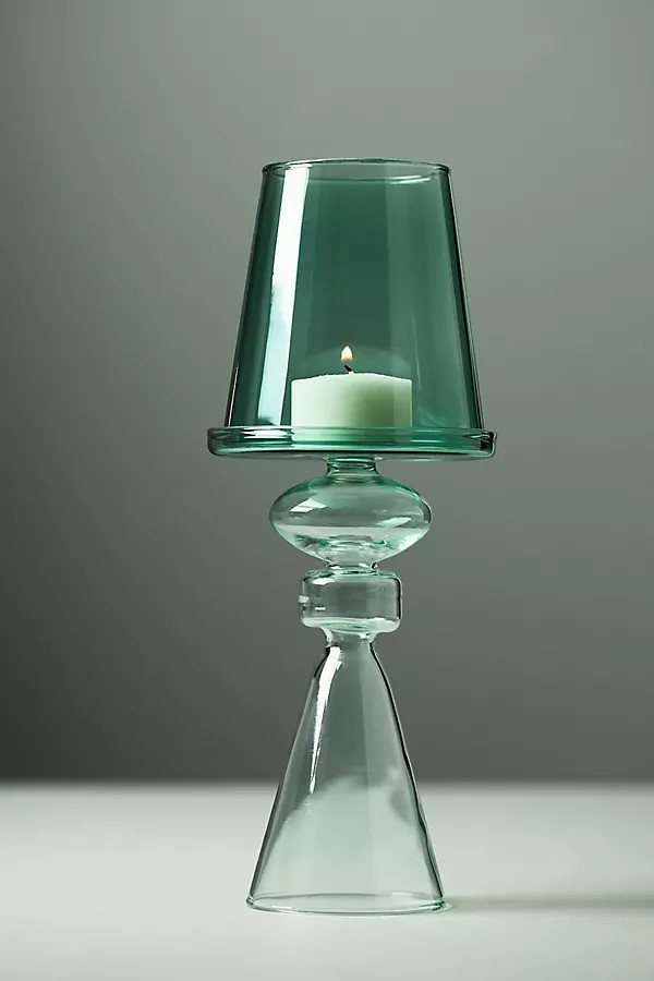 Beatrix Glass Lamp Candle Holder | Anthropologie (US)