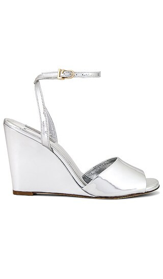 Yves Sandal in Mirror Silver | Revolve Clothing (Global)