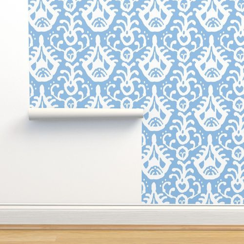 Baby Blue Ikat Wallpaper
bydomesticate
 | Spoonflower