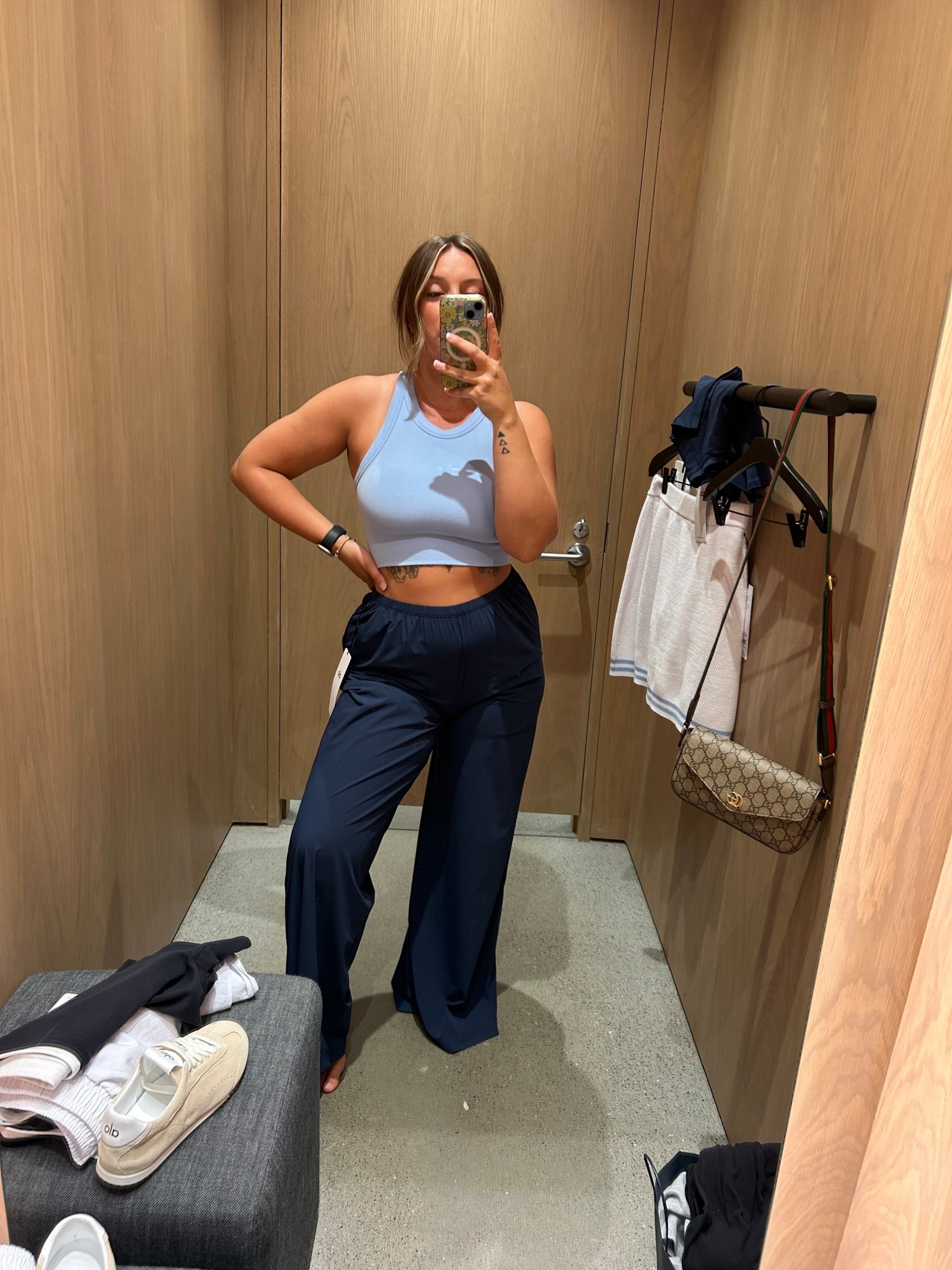Alo Yoga Travel Outfit ✈️ | Comfortable & Chic Airport Style
Wearing my go-to navy blue Alo Yoga trousers and a ribbed baby blue tank—the perfect travel outfit that feels like loungewear but looks polished enough for errands, lunch, or the airport. Lightweight, flattering, and made for movement 💙
#AloYoga #TravelOutfit #AirportStyle #LTKTravel #LTKfit #AloOutfit #ComfyChic #LTKFallLooks #AloYogaStyle #WhatIWore

#LTKStyleTip #LTKSeasonal #LTKActive