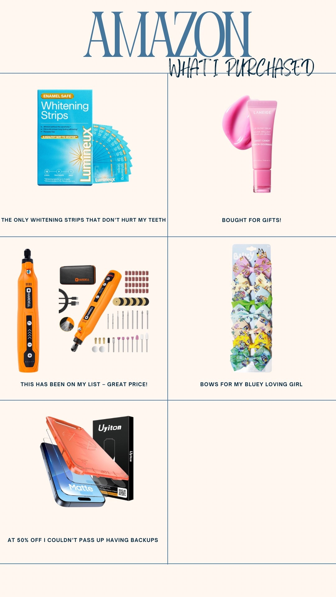 What I purchased from Amazon Prime Day this year. Everything is either already tried and true or items that have been in my cart and are now on super sale! 

#LTKFindsUnder100 #LTKSaleAlert #LTKFindsUnder50