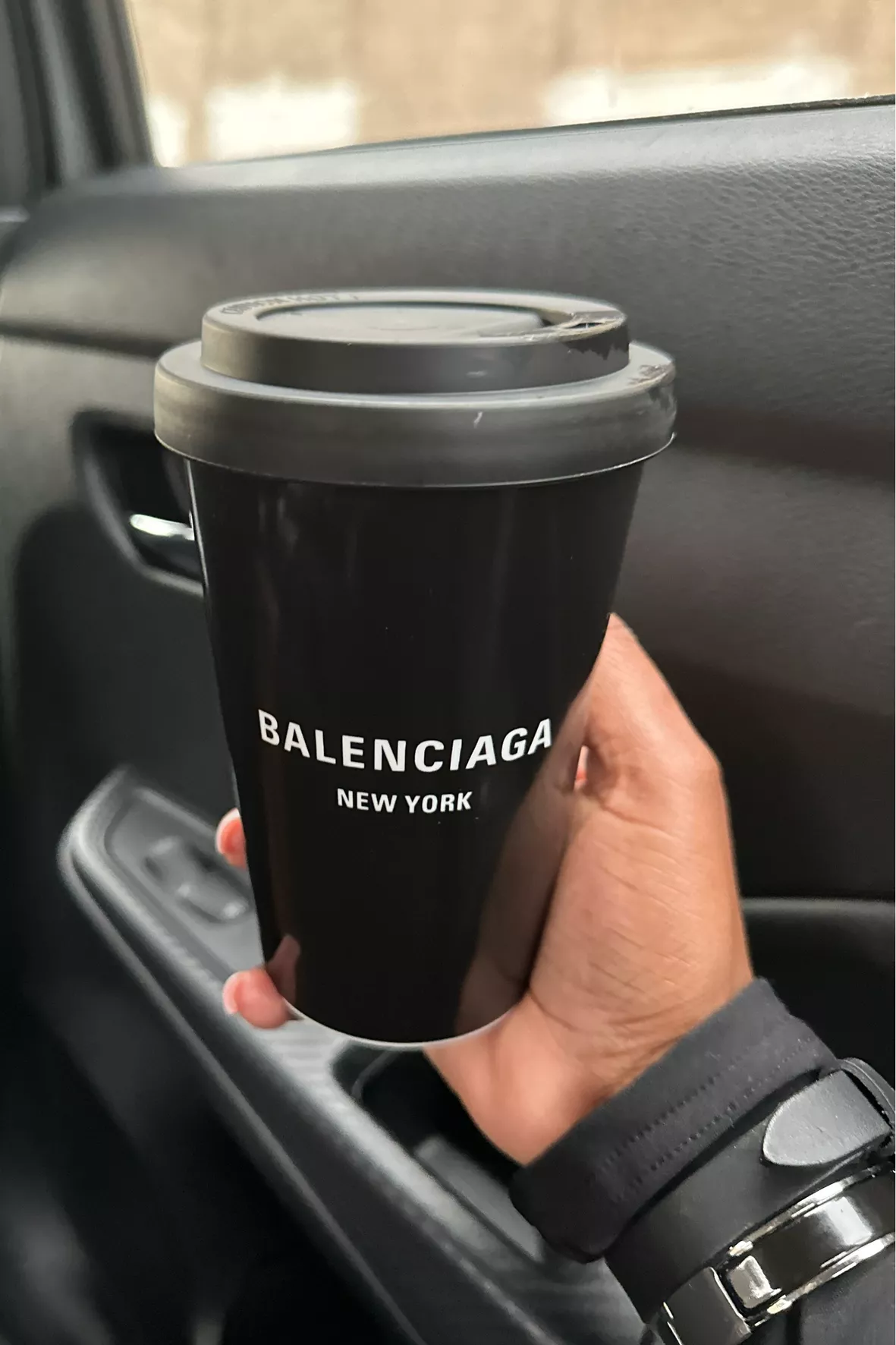 Balenciaga Cities Paris Coffee Cup - Black