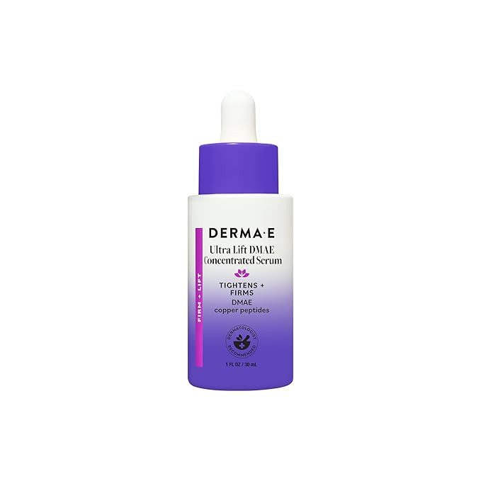 DERMA E Ultra Lift DMAE Concentrated Serum – All Natural Skin Firming Serum – Hydrating Serum... | Amazon (US)