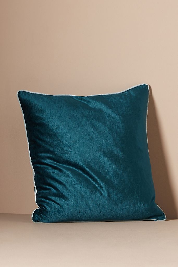 Adelina Slub Velvet Pillow | Anthropologie (US)