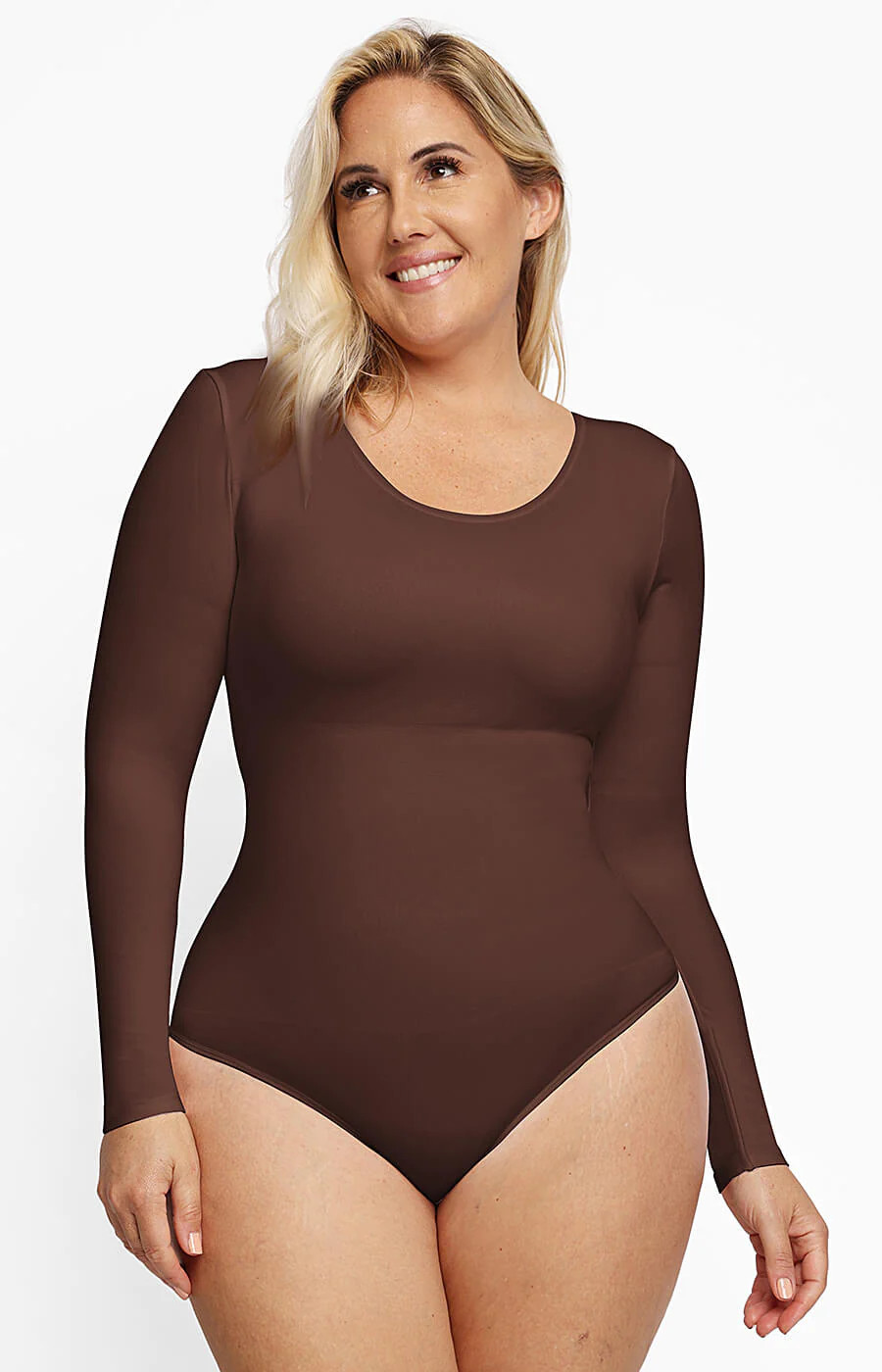 AirSlim® Long Sleeve Shaping Bodysuit | Shapellx