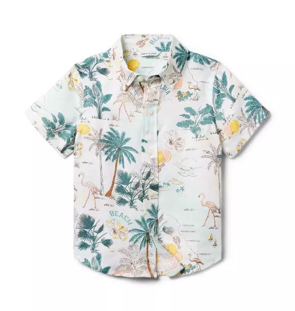 Tropical Island Linen Shirt | Janie and Jack