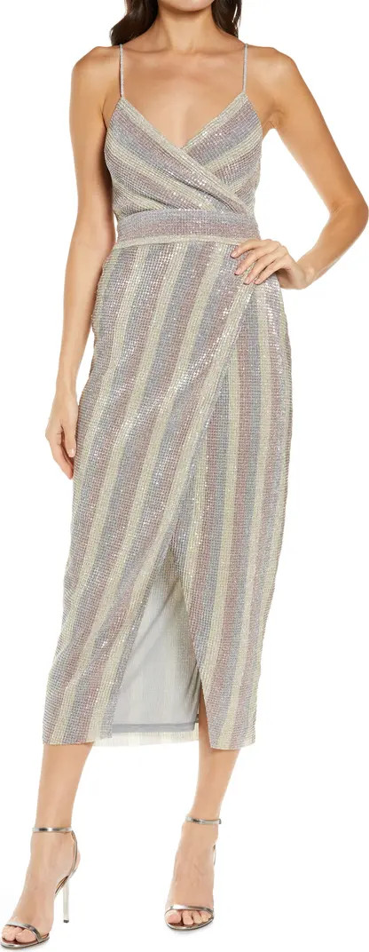 Meghan Faux Wrap Midi Dress | Nordstrom
