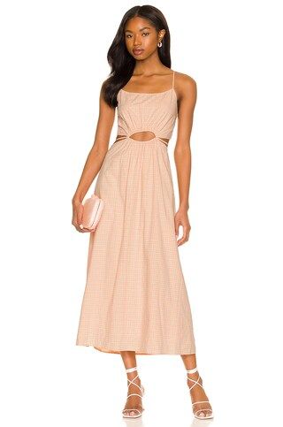 Line & Dot Harmony Dress in Peach & Pink Multi from Revolve.com | Revolve Clothing (Global)