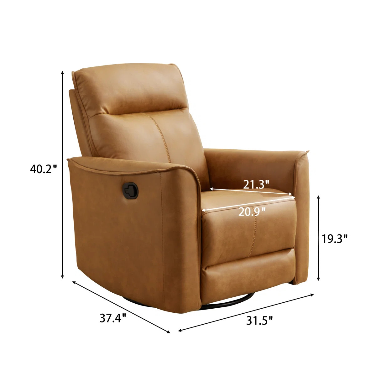 31.5" Wide Modern Ultra Comfortable Swivel And Rocker Manual Reclining Home Theater Seating | Wayfair North America