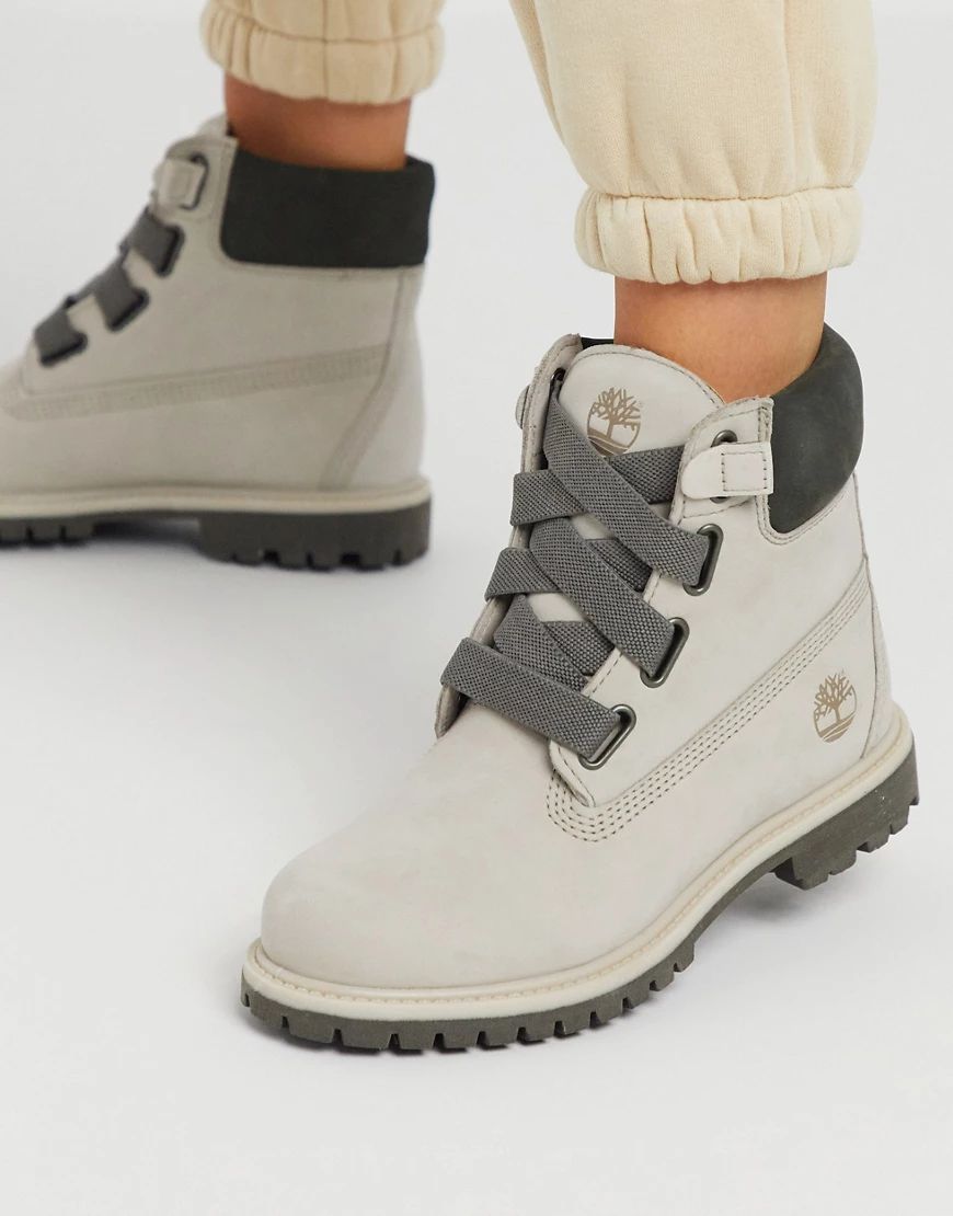 Timberland 6inch premium convenience boots in beige | ASOS (Global)