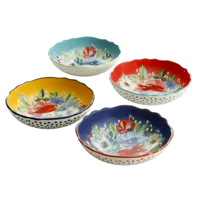 The Pioneer Woman Melody 4-Piece Pasta Bowl Set | Walmart (US)