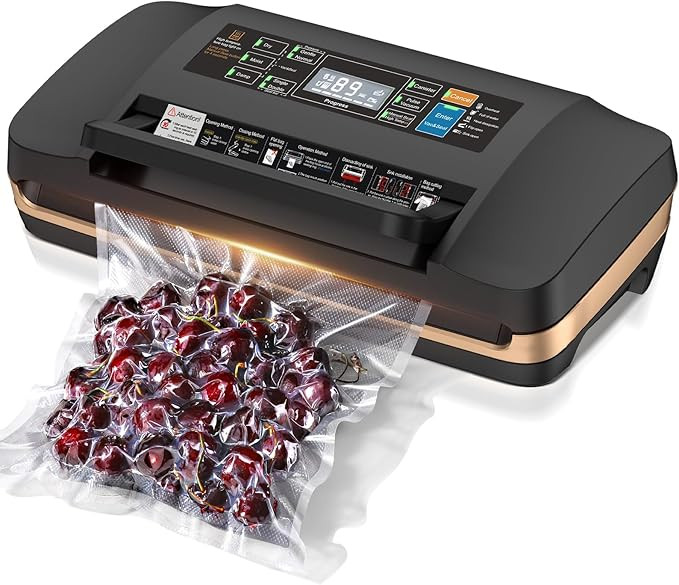 95kpa Vacuum Sealer Machine,Commercial Full Automatic Food Sealer,Powerful Sealing System with Do... | Amazon (US)