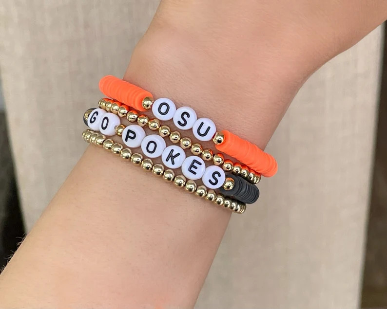 Oklahoma State University Graduation Gift OSU Bracelet Gifts - Etsy | Etsy (US)