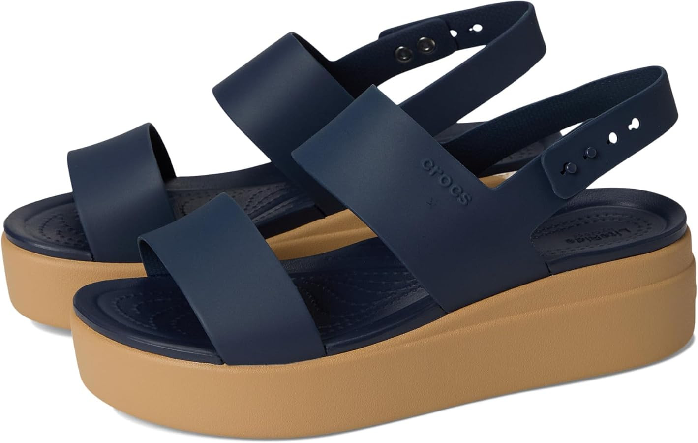 Crocs Women's Brooklyn Low Wedge Sandals | Amazon (US)