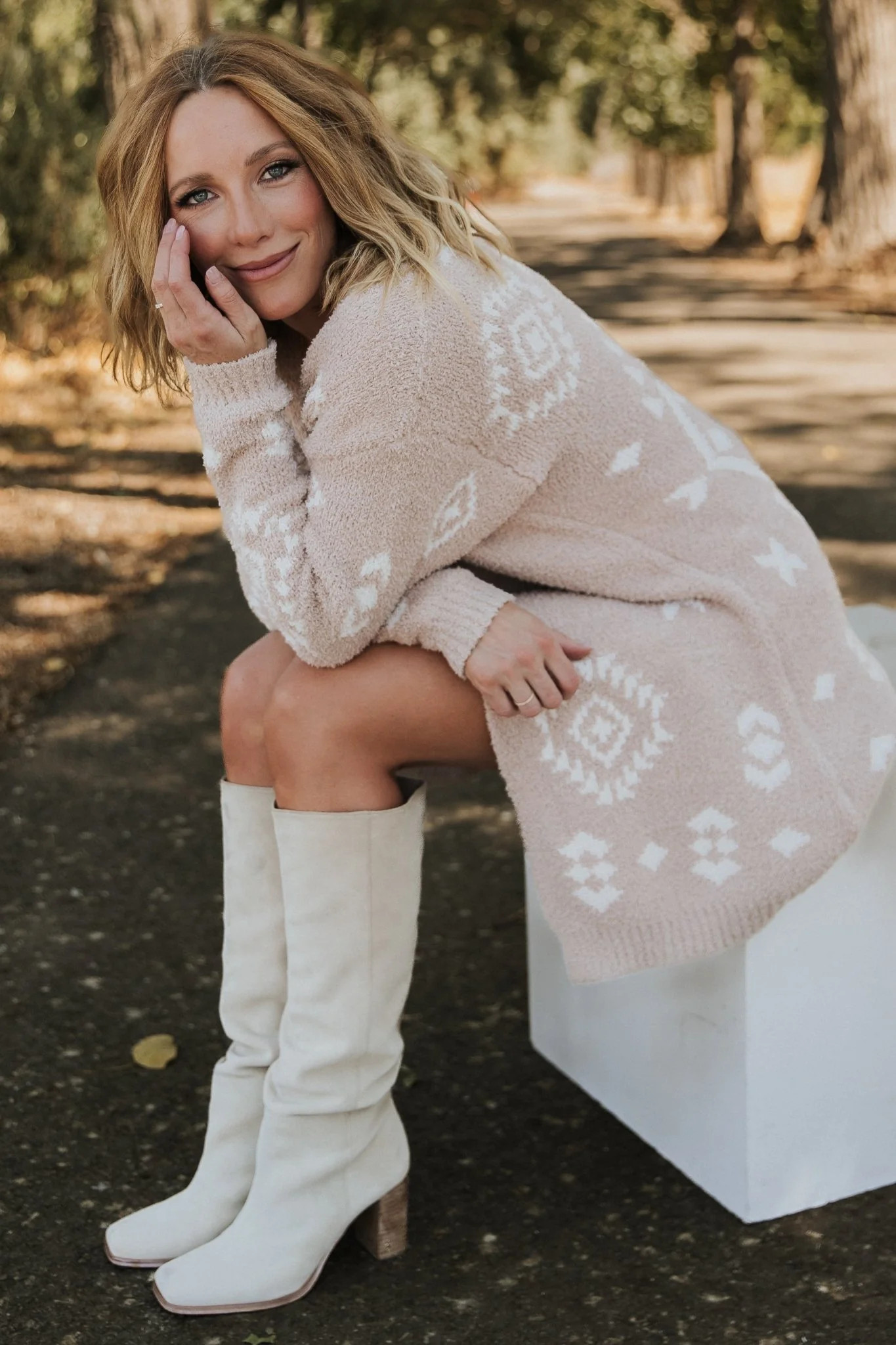 Missoula Oversized Cardigan | Sand + Off White | Baltic Born