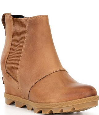 Women's Joan Rhapsody Waterproof Leather Chelsea Wedge Booties | Dillard's
