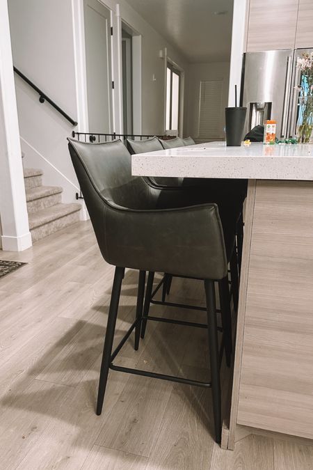 Barstools from Amazon that are slim so we could fit 4 across, wipe down easily (kids!), they’re comfortable and far more inexpensive than 99% of barstools out there! They come in this charcoal color (it says black but they’re dark grey with black legs), white, beige and brown!

#LTKkids #LTKfamily #LTKhome