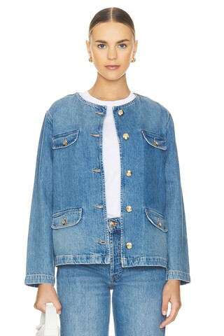 ANINE BING Janet Jacket in Atlantic Blue from Revolve.com | Revolve Clothing (Global)