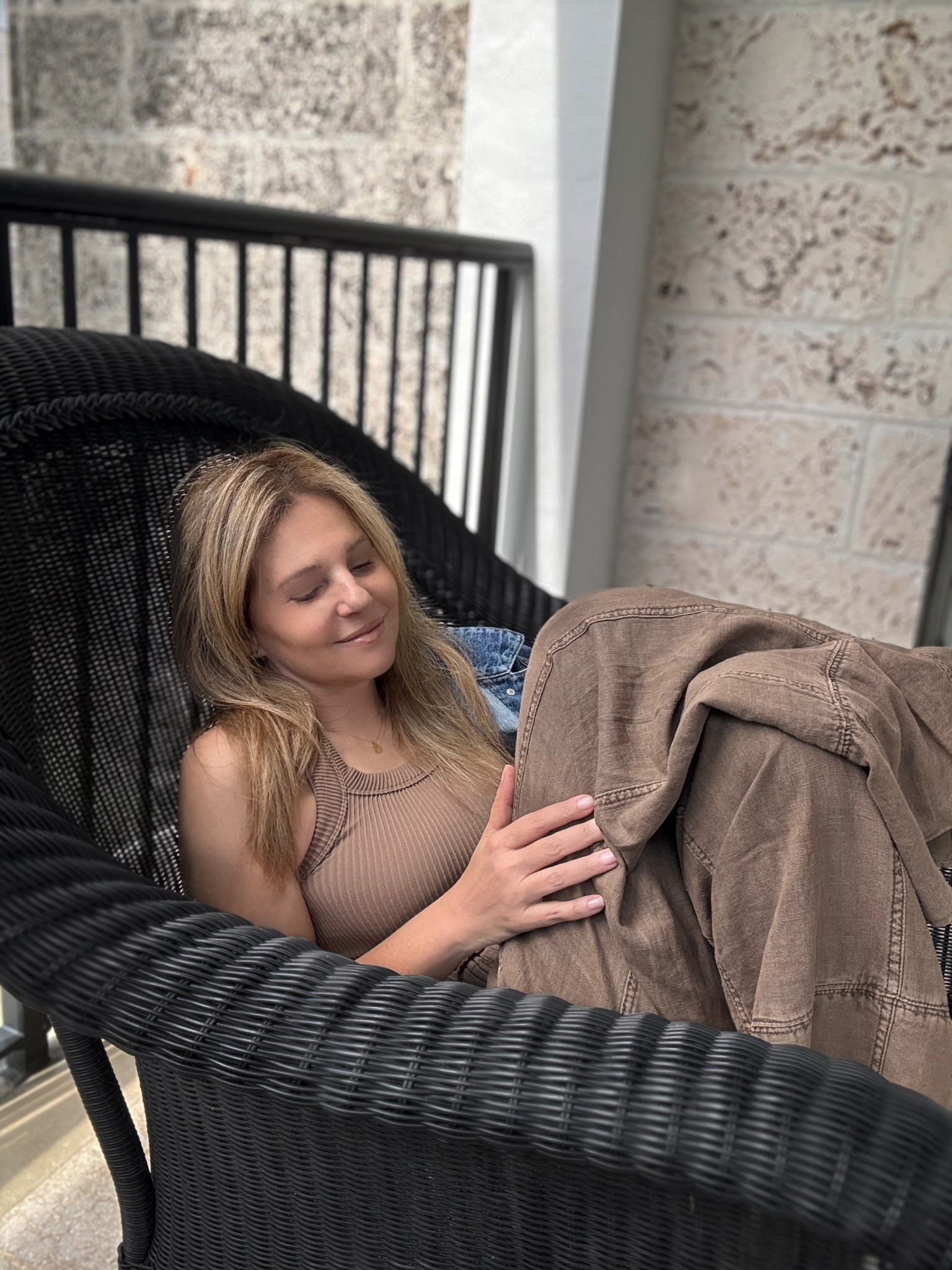 Fitted tank + relaxed elastic waist linen blend pants coordinated set. Both pieces are from Free People, pants color Caiman, size XS. Spring vacation outfit.

#LTKootd #LTKdayinmylife #LTKSaleAlert