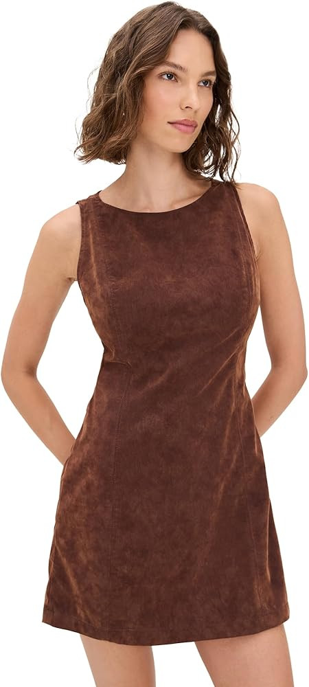 Free People Women's Atlas Faux Suede Mini Dress | Amazon (US)