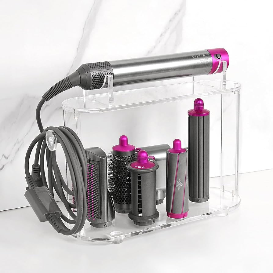 Storage Holder Compatible with Dyson Airwrap Styler Accessories, Acrylic 6 Holes Countertop Organ... | Amazon (US)