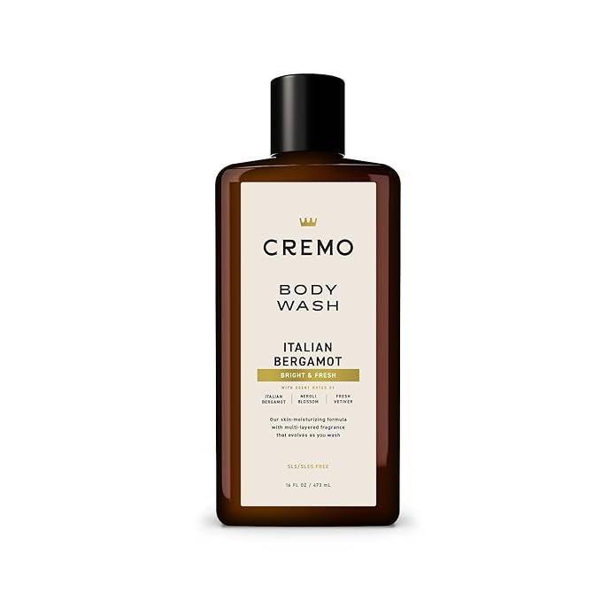 Cremo Body Wash Men, Notes of Italian Bergamot, Neroli Blossom, and Fresh Vetiver, Rich-Lathering... | Amazon (US)