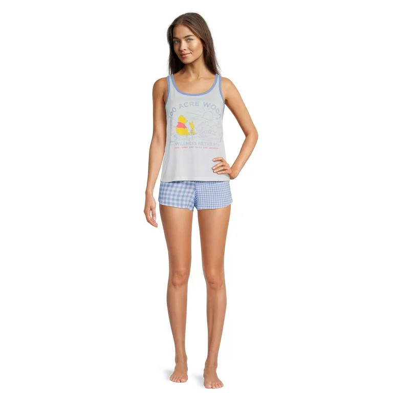 Disney's Winnie the Pooh Women's Shorty Pajama Set, 2-Piece | Walmart (US)