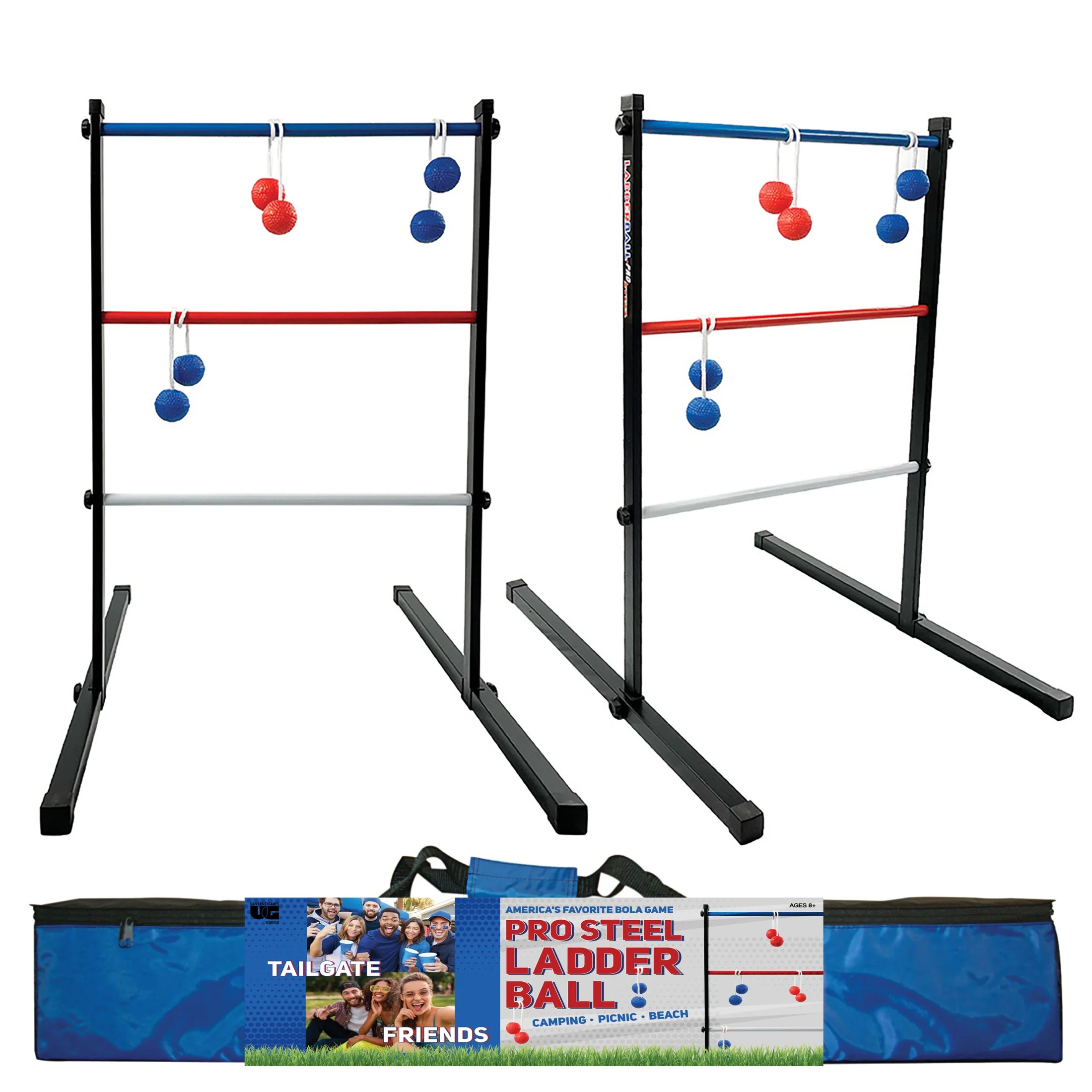 Front Porch Classics | Maranda Enterprises Ladderball Pro Steel, Black, Blue, Red, White | Walmart (US)