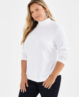 Style & Co Plus Size Mock-Neck Top, Exclusively at Macy's - Macy's | Macy's