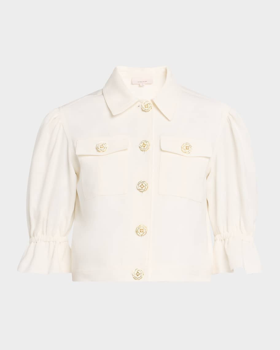 Cinq a Sept Julieta Puff-Sleeve Jacket | Neiman Marcus