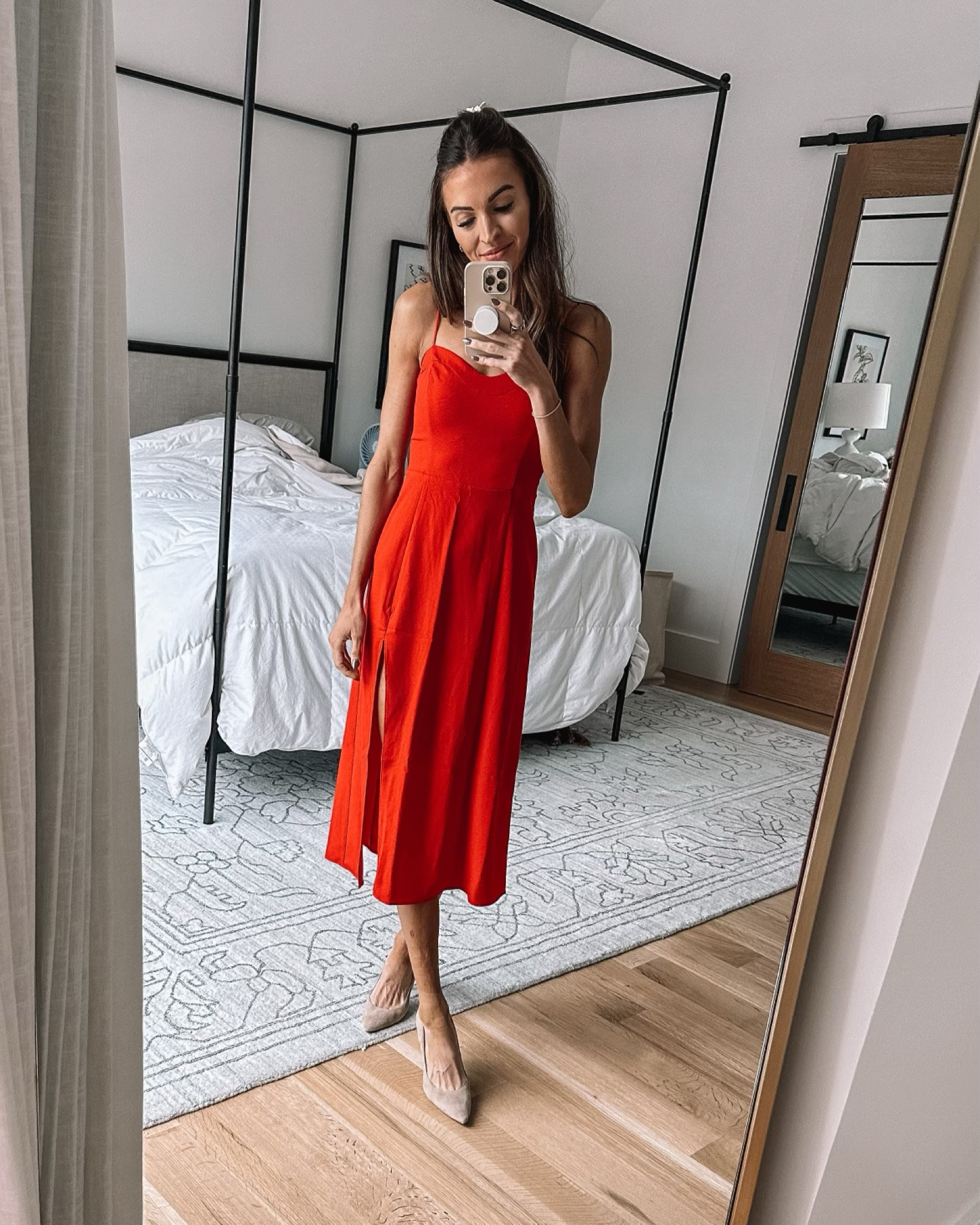 High Slit Midi Dress