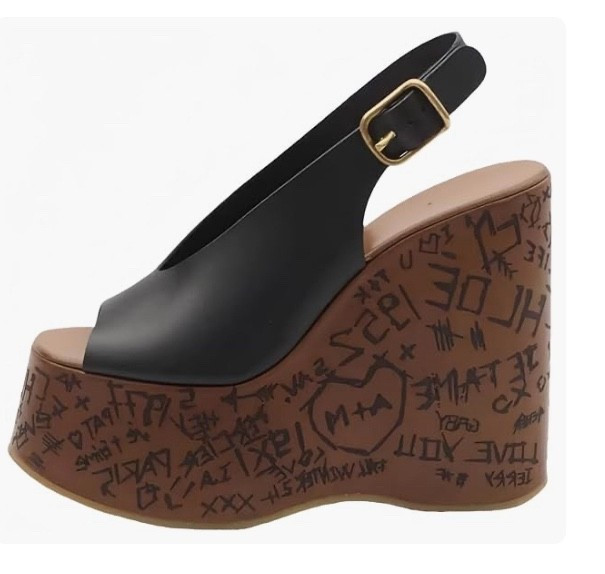 Amazon 🔥 look for less under $60
Chloe’s inspired Cork Wedges Heels for Women Platform Sandals black faux leather Shoes Chunky Heels. 