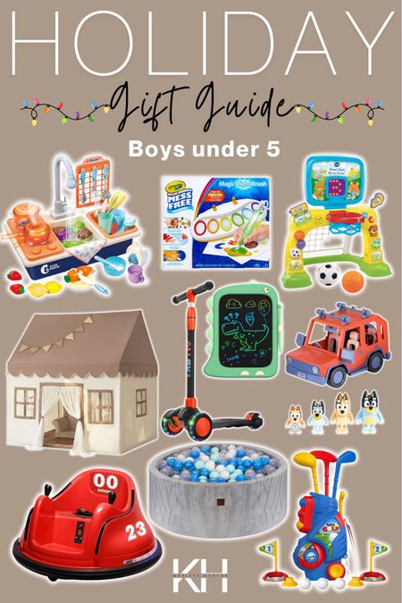 Kids gift guide!! Boys under 5 years old!!
Here’s some gift ideas for boys 5 and under!! 

Kids gift guide | kids doodle board | toddler gift ideas | Christmas gift guide | gift ideas for toddlers | bluey gift | scooter | tent | mess less paint 

#LTKSeasonal #LTKGiftGuide #LTKHoliday