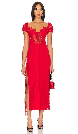 Casey Maxi Dress in Red | Revolve Clothing (Global)